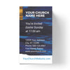 Easter Dark Blue Paint - Mini Invitation Card