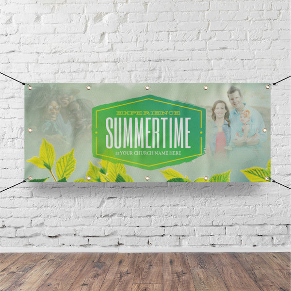 Experience Summertime Leaves - Horizontal Banner