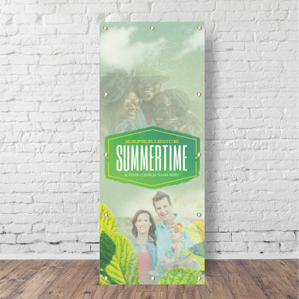 Experience Summertime Leaves - Vertical Banner