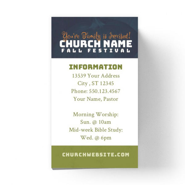 Fall Festival - Mini Invitation Card