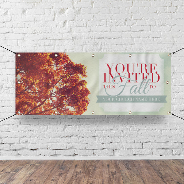 You're Invited Fall - Horizontal Banner