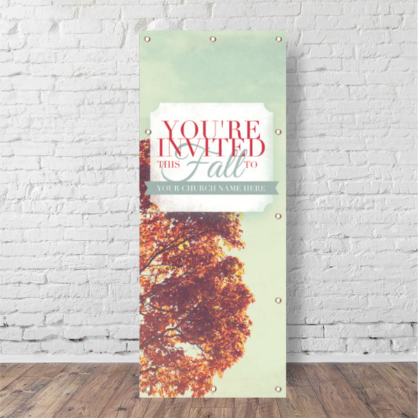 You're Invited Fall - Vertical Banner