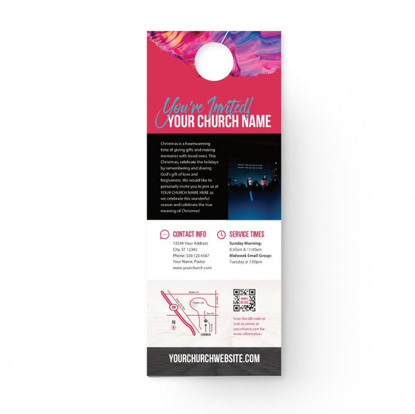 Christmas Colorful - Door Hanger