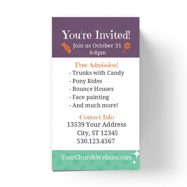 Trunk or Treat - Mini Invitation Card