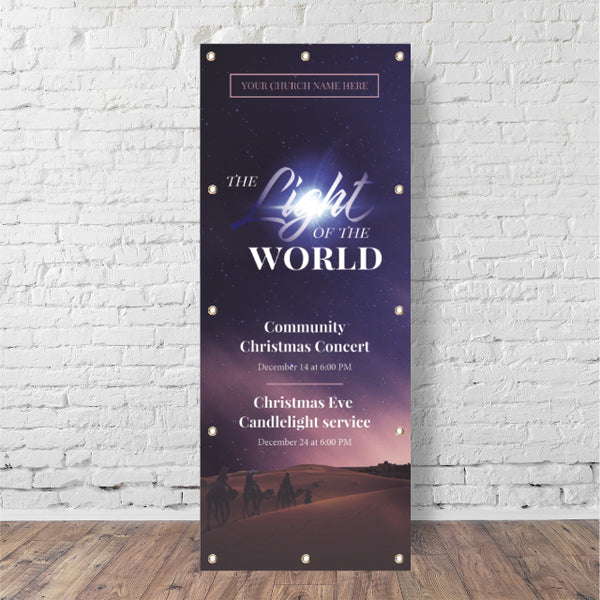 The Light of the World - Vertical Banner