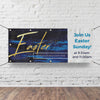Easter Dark Blue Paint - Horizontal Banner