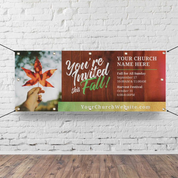 You're Invited This Fall - Horizontal Banner