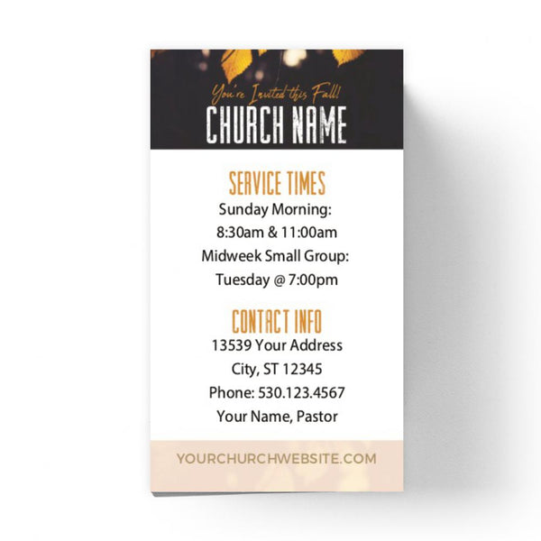 Fall You're Invited - Mini Invitation Card
