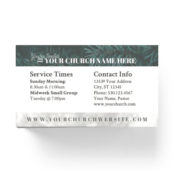 Christmas Trees - Mini Invitation Card