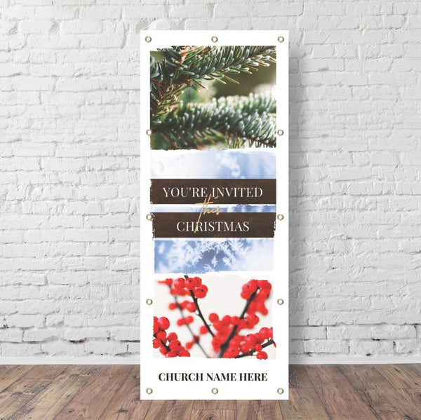 You're Invited This Christmas - Vertical Banner
