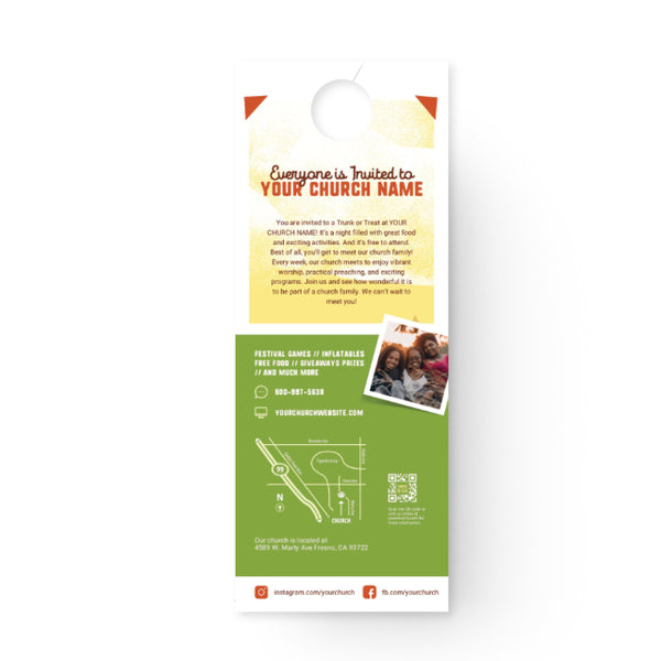 Trunk or Treat Orange - Door Hanger