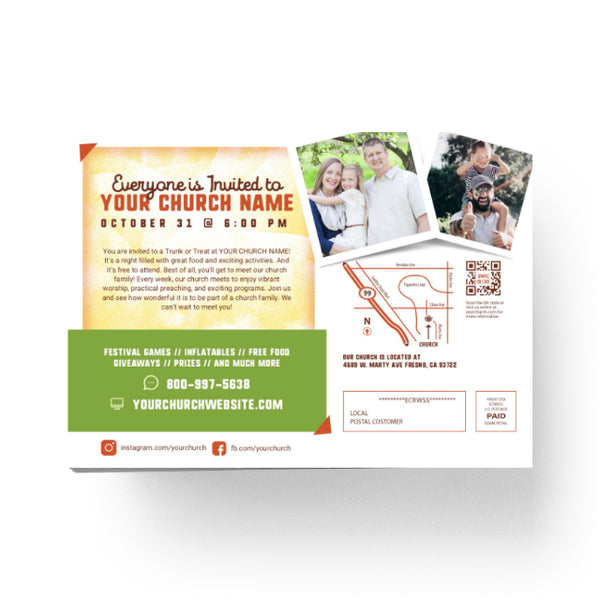 Trunk or Treat Orange - Small EDDM Mailer