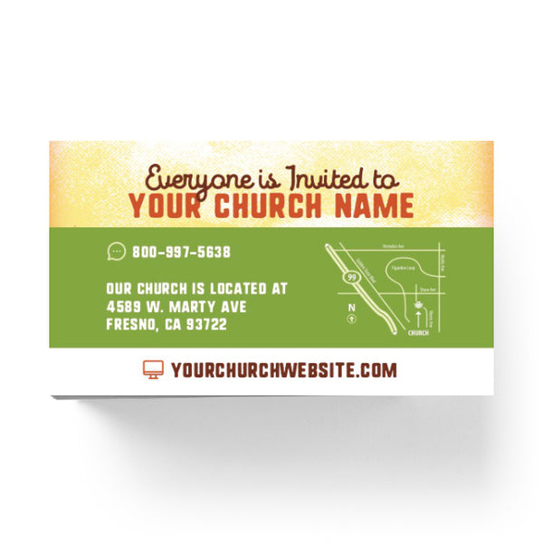 Trunk or Treat Orange - Mini Invitation Card