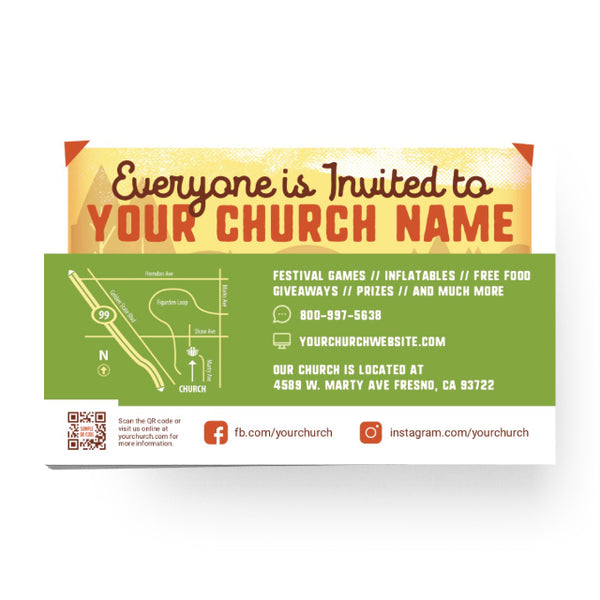 Trunk or Treat Orange - Standard Invitation Card