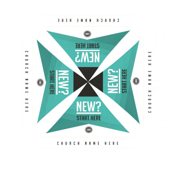 Gradient Banner - Welcome Tent