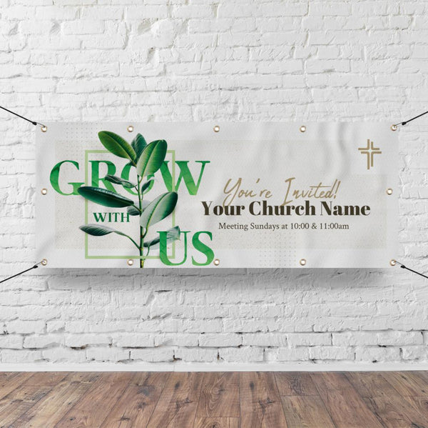 Grow With Us - Horizontal Banner