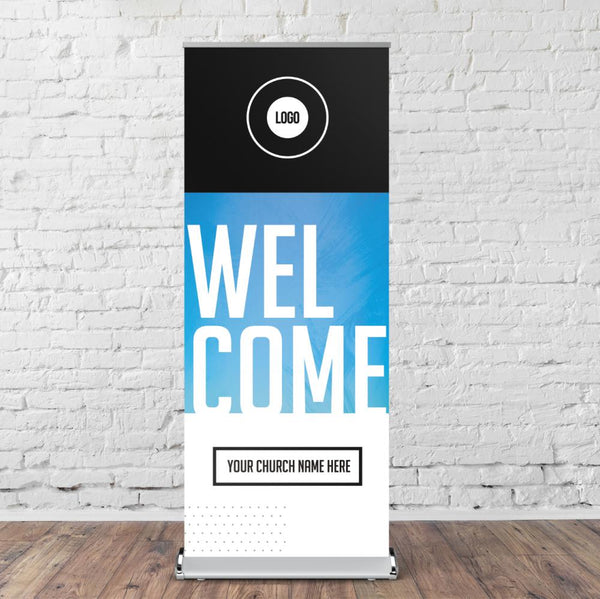 Gradient and Paint Clean - Retractable Banner