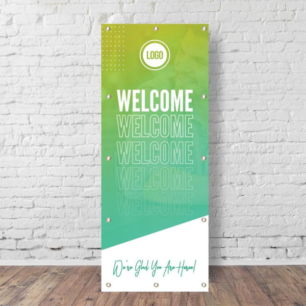 Angled Gradients - Vertical Banner