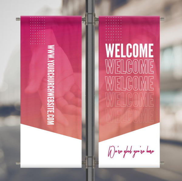 Angled Gradients - Pole Banners