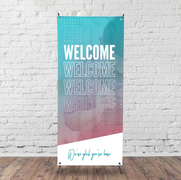 Angled Gradients - X-Stand Banner