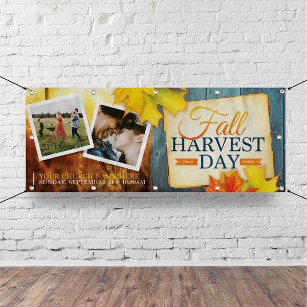 Fall Harvest Day - Horizontal Banner