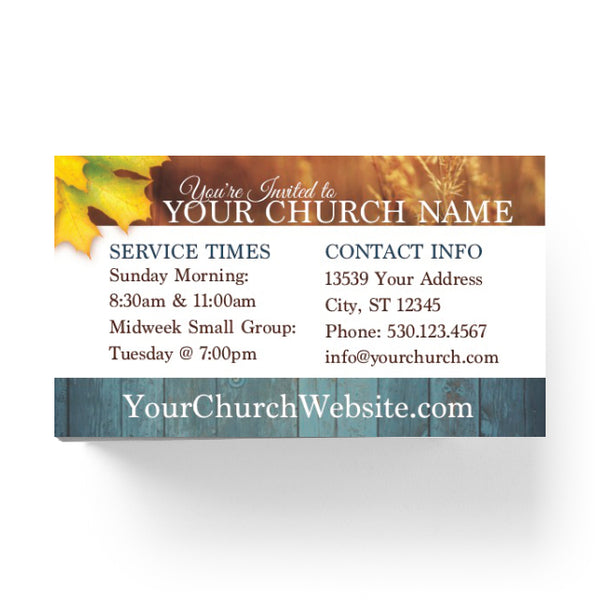 Fall Harvest Day - Mini Invitation Card