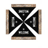 Dark Black Wood - Welcome Tent