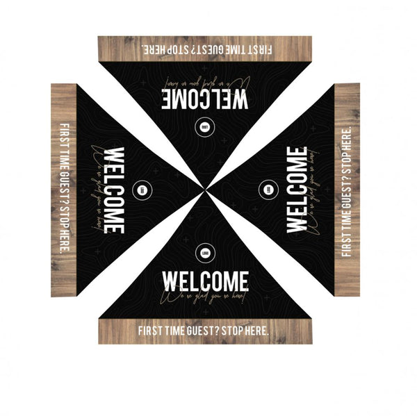 Dark Black Wood - Welcome Tent