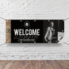 Dark Black Wood - Horizontal Banner
