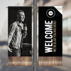 Dark Black Wood - Pole Banners