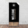 Dark Black Wood - X-Stand Banner