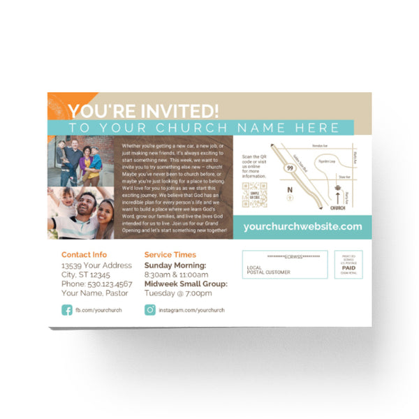 New Church Coming Soon - Small EDDM Mailer