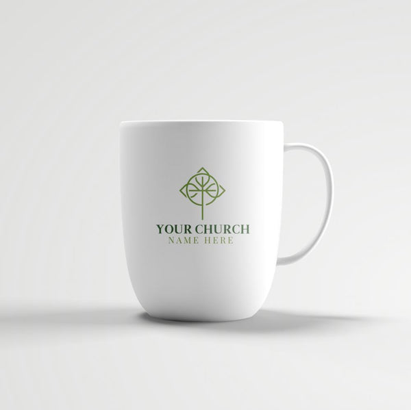 Circle Leaf Cross - Logo