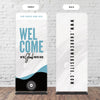 Wavy Lines - Fabric Sleeve Banner
