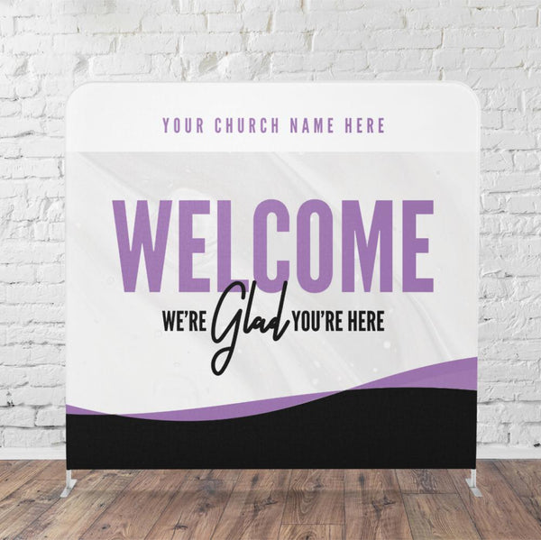 Wavy Lines - Large Fabric Sleeve Display
