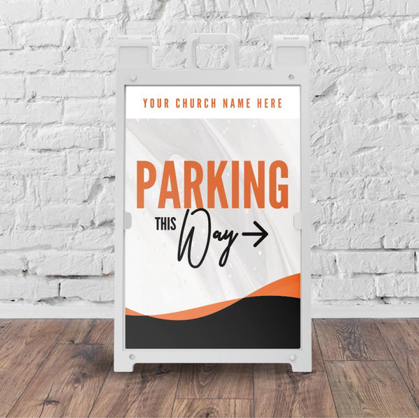 Wavy Lines - Sidewalk Sign