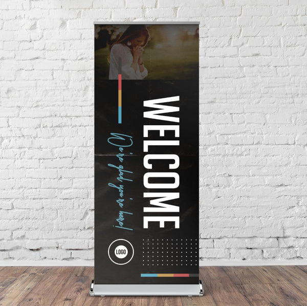 Color Block Lines - Retractable Banner