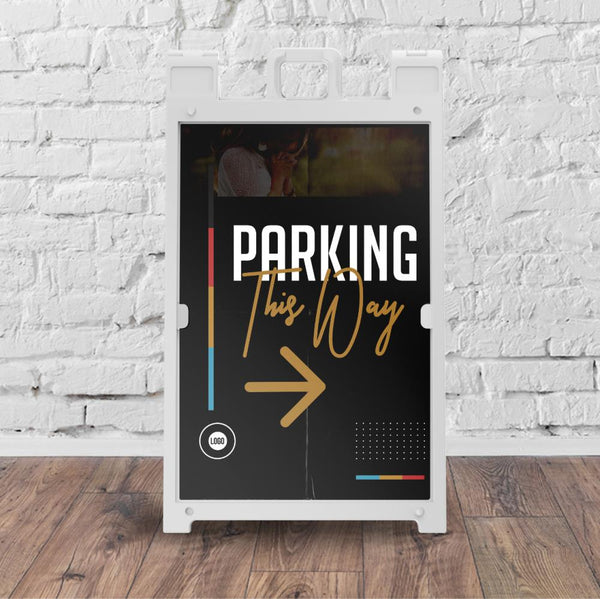 Color Block Lines - Sidewalk Sign