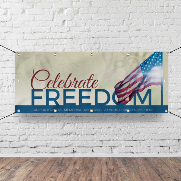 Celebrate Freedom - Horizontal Banner