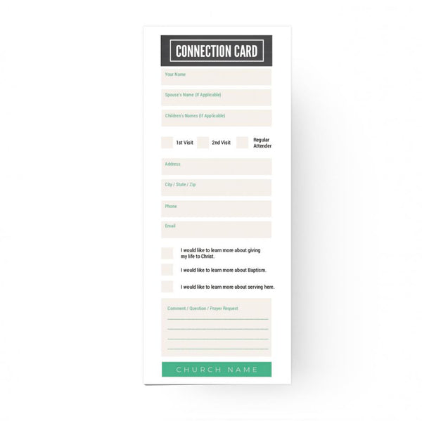 Modern Wood - Standard Connection Card