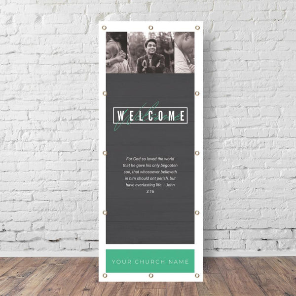 Modern Wood - Vertical Banner