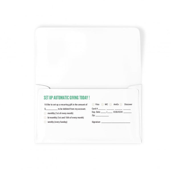 Modern Wood - Long Flap Offering Envelope
