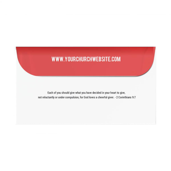 Bible Yearly Theme - Short Flap Offering Envelope