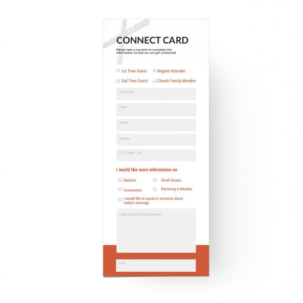 Calvary Yearly Theme - Standard Connection Card