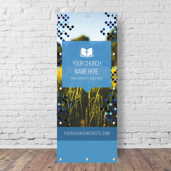 Pixels Yearly Theme - Vertical Banner