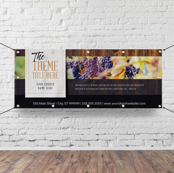 Vine Yearly Theme - Horizontal Banner