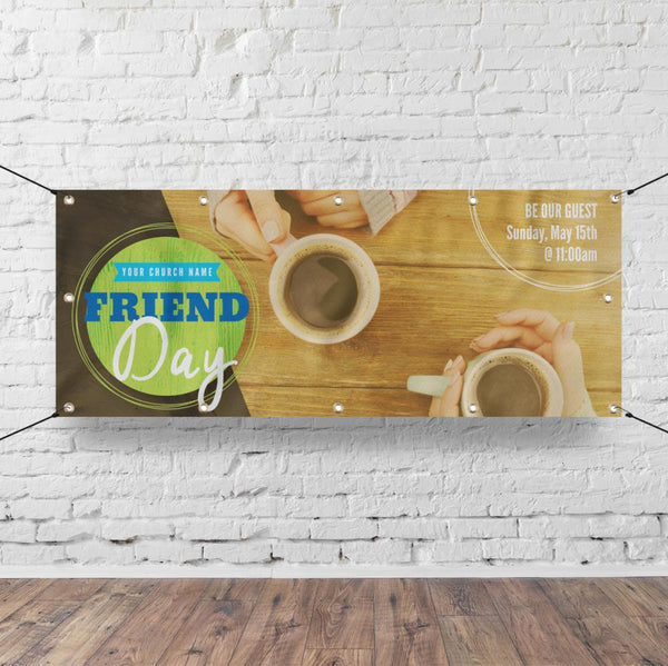 Friend Day Coffee - Horizontal Banner