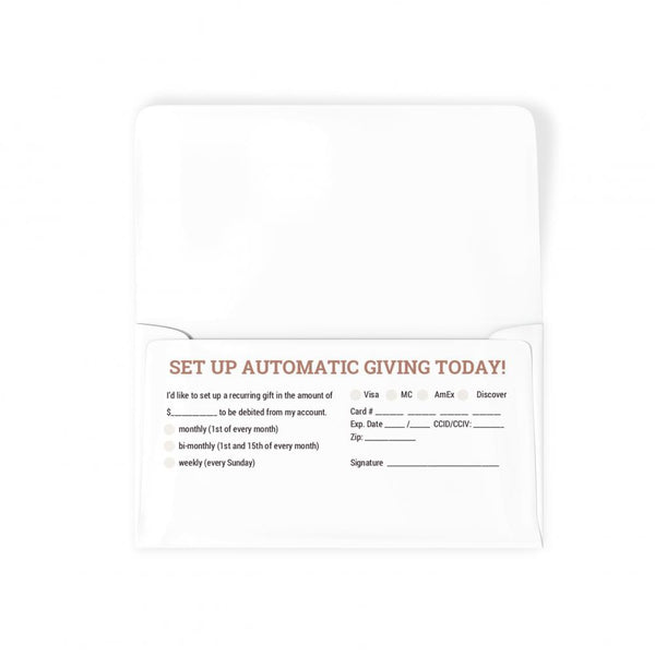Diamond Field Service - Long Flap Offering Envelope