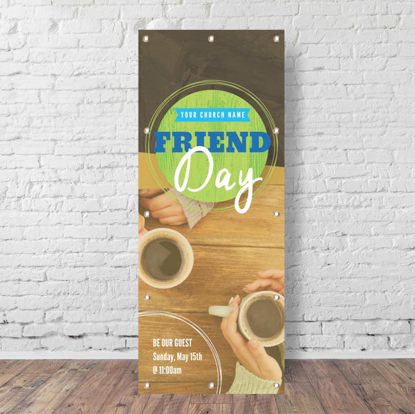 Friend Day Coffee - Vertical Banner