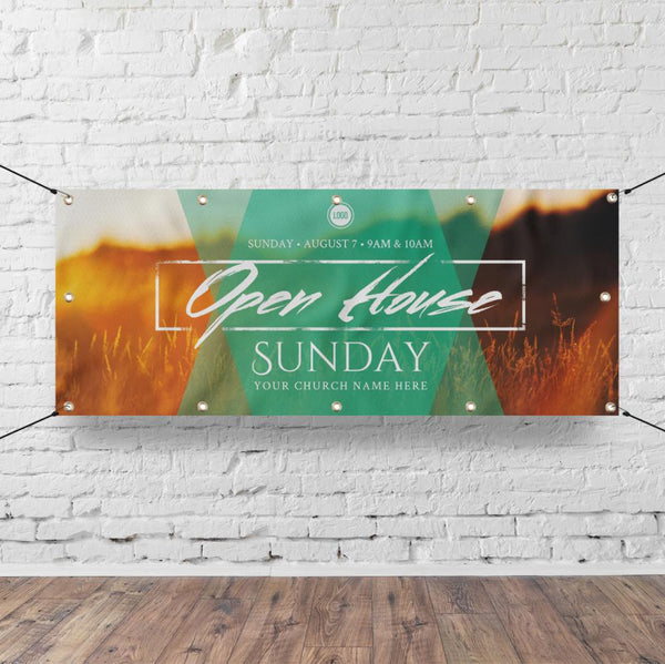 Open House Golden Field - Horizontal Banner